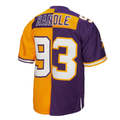 Kdoa MN.Vikings #93 John Randle Mitchell & Ness PurpleGold 1998 Split Legacy Replica Jersey