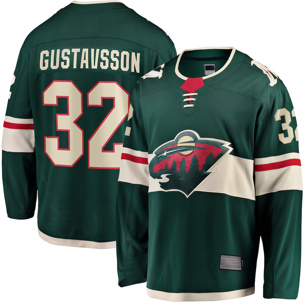 Kdoa M.Wild #32 Filip Gustavsson Green Home Breakaway Player Jerseys