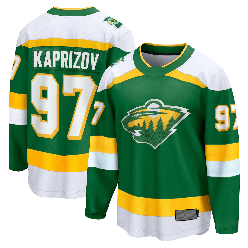 Kdoa M.Wild #97 Kirill Kaprizov Green 2023-24 Alternate Breakaway Jerseys