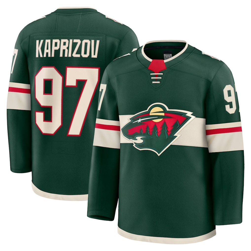 Kdoa M.Wild #97 Kirill Kaprizov Green Home Premium Jerseys