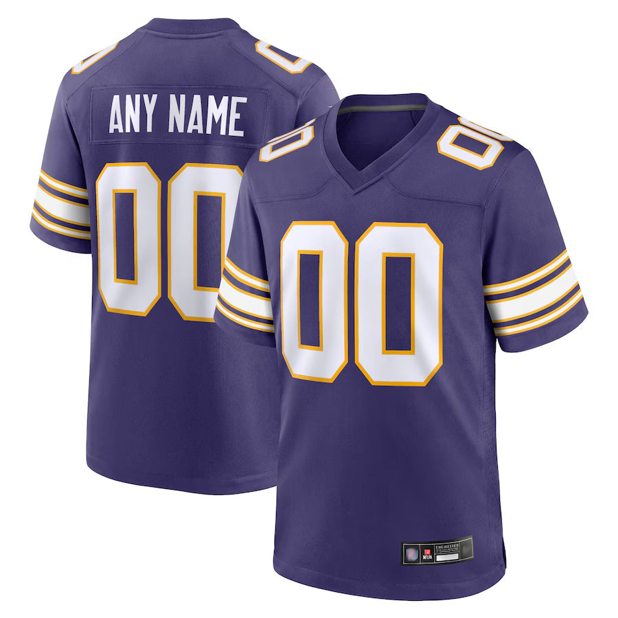 Kdoa Custom MN.Vikings Secondary Alternate Game Stitched Jerseys