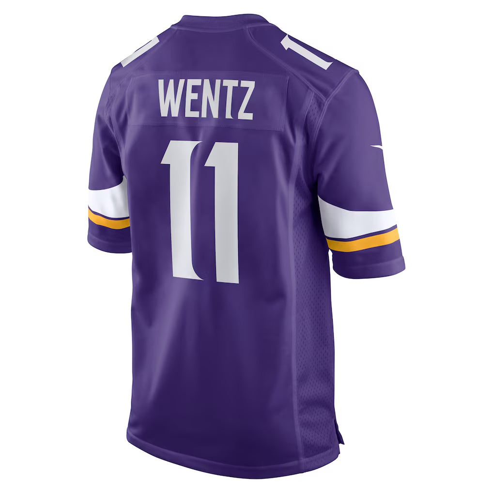 Kdoa MN.Vikings #11 Carson Wentz Purple Team Game Stitched Jerseys
