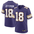 Kdoa MN.Vikings #18 Justin Jefferson Player Purple Classic Limited Game Stitched Jerseys