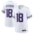 Kdoa MN.Vikings #18 Justin Jefferson Player White Replica Game Stitched Jerseys
