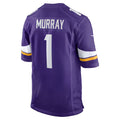 Kdoa MN.Vikings #1 Kyler Murray Purple Game Stitched Jerseys