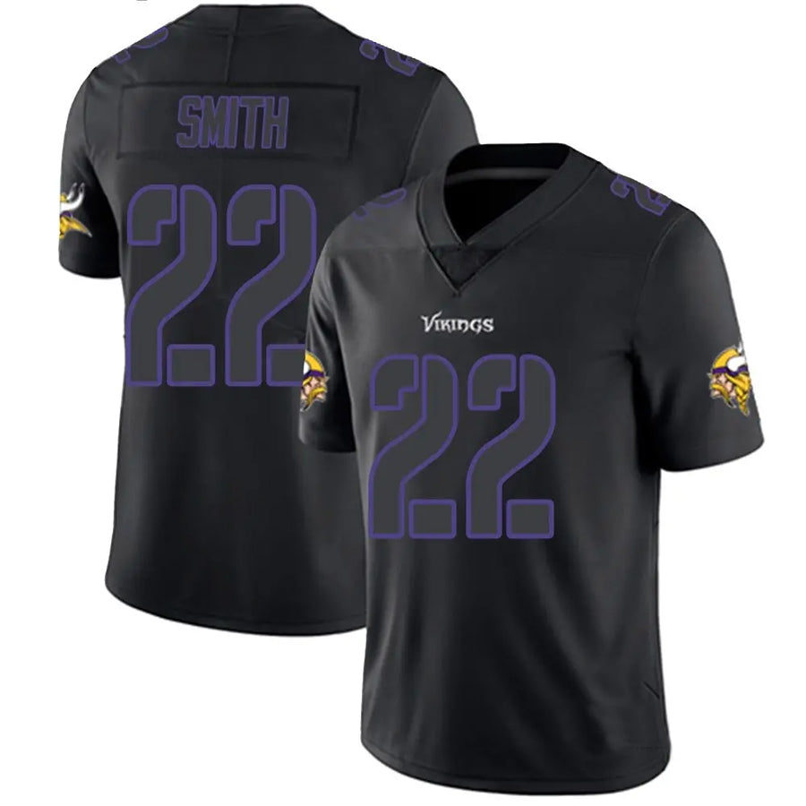 Kdoa MN.Vikings #22 Harrison Smith Player Limited Black Impact Game Stitched Jerseys