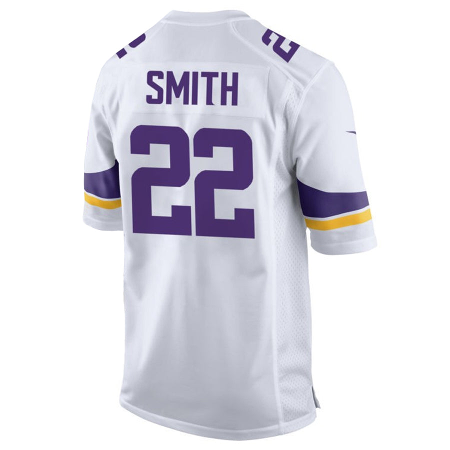 Kdoa MN.Vikings #22 Harrison Smith Player White Home Game Stitched Jerseys