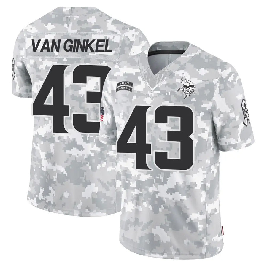 KdoaMN.Vikings #43 Andrew Van Ginkel Player Arctic Camo Salute to Service Limited Stitched Jerseys