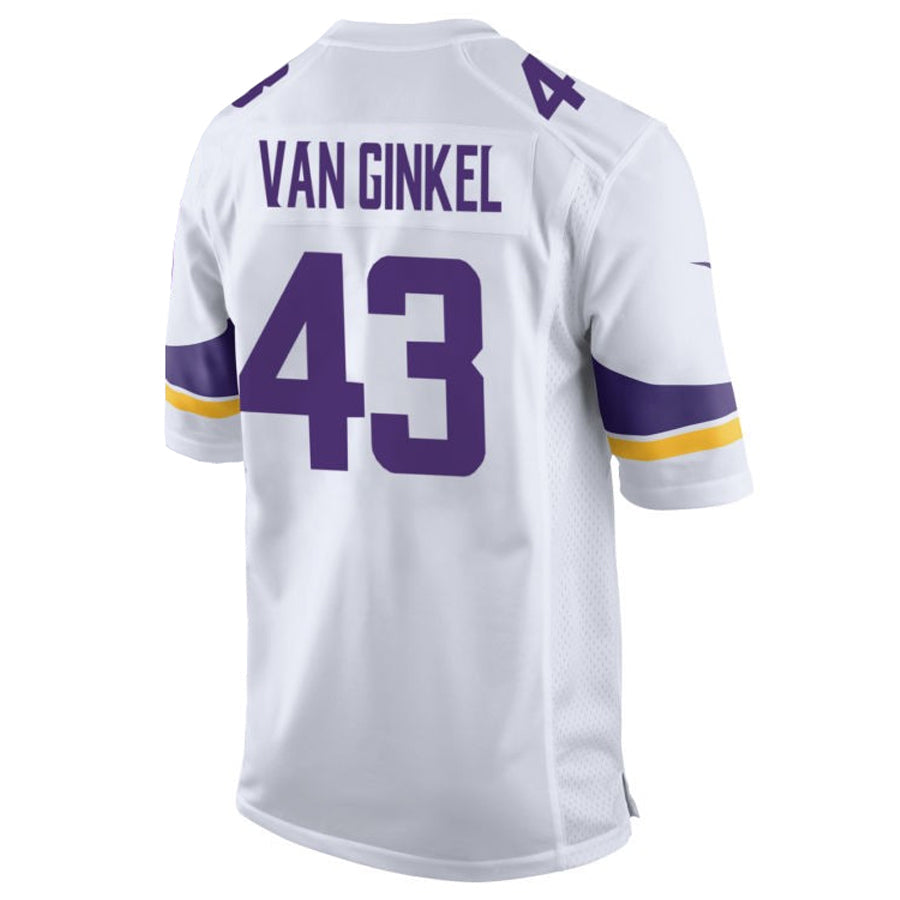 Kdoa MN.Vikings #43 Andrew Van Ginkel Player Purple Home Game Stitched Jerseys