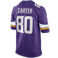 Kdoa MN.Vikings #80 Cris Carter Purple Game Retired Player Stitched Jerseys