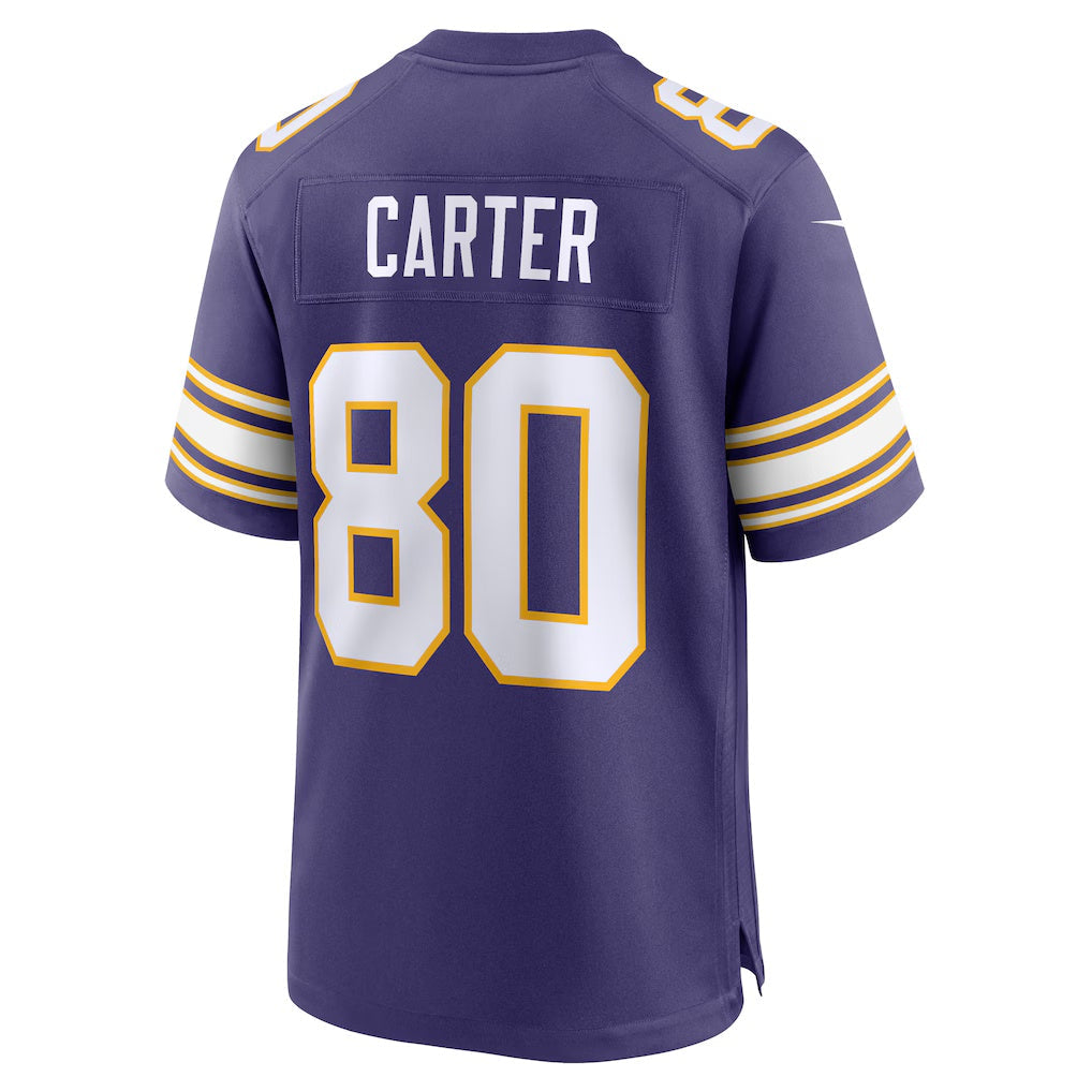 Kdoa MN.Vikings #80 Cris Carter Purple Retired Player Alternate Game Stitched Jerseys