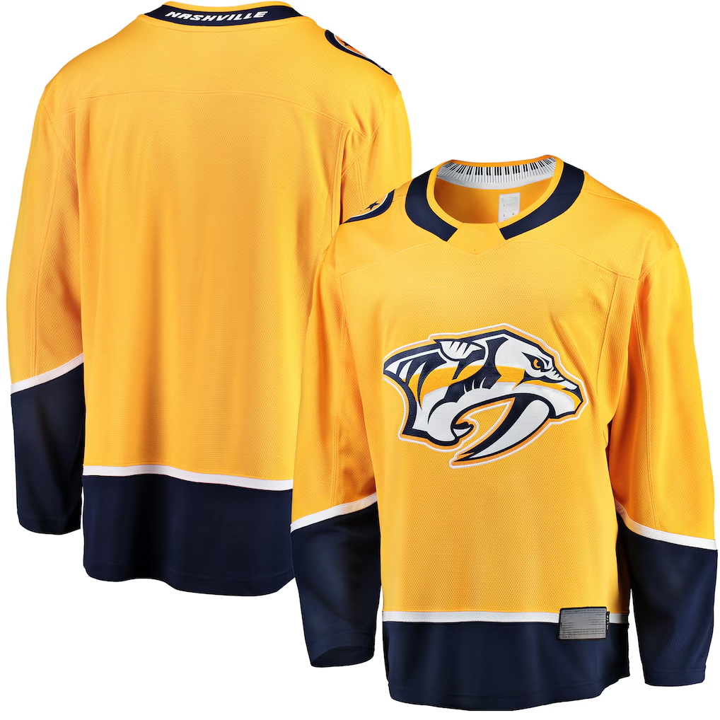 Kdoa N.Predators Gold Breakaway Home Jerseys