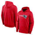 Kdoa NE.Patriots Red LOGO Pullover Hoodies Home Game Blank Player Stitched Jerseys