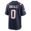 Kdoa NE.Patriots #0 Christian Gonzalez Navy Team Game Stitched Jerseys