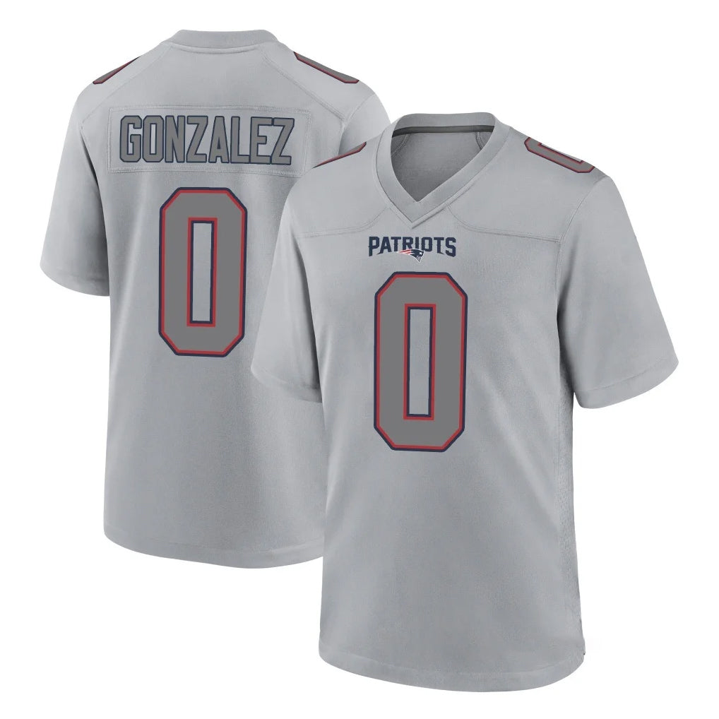 Kdoa NE.Patriots #0 Christian Gonzalez Player Gray Fashion Limited Home Game Stitched Jerseys