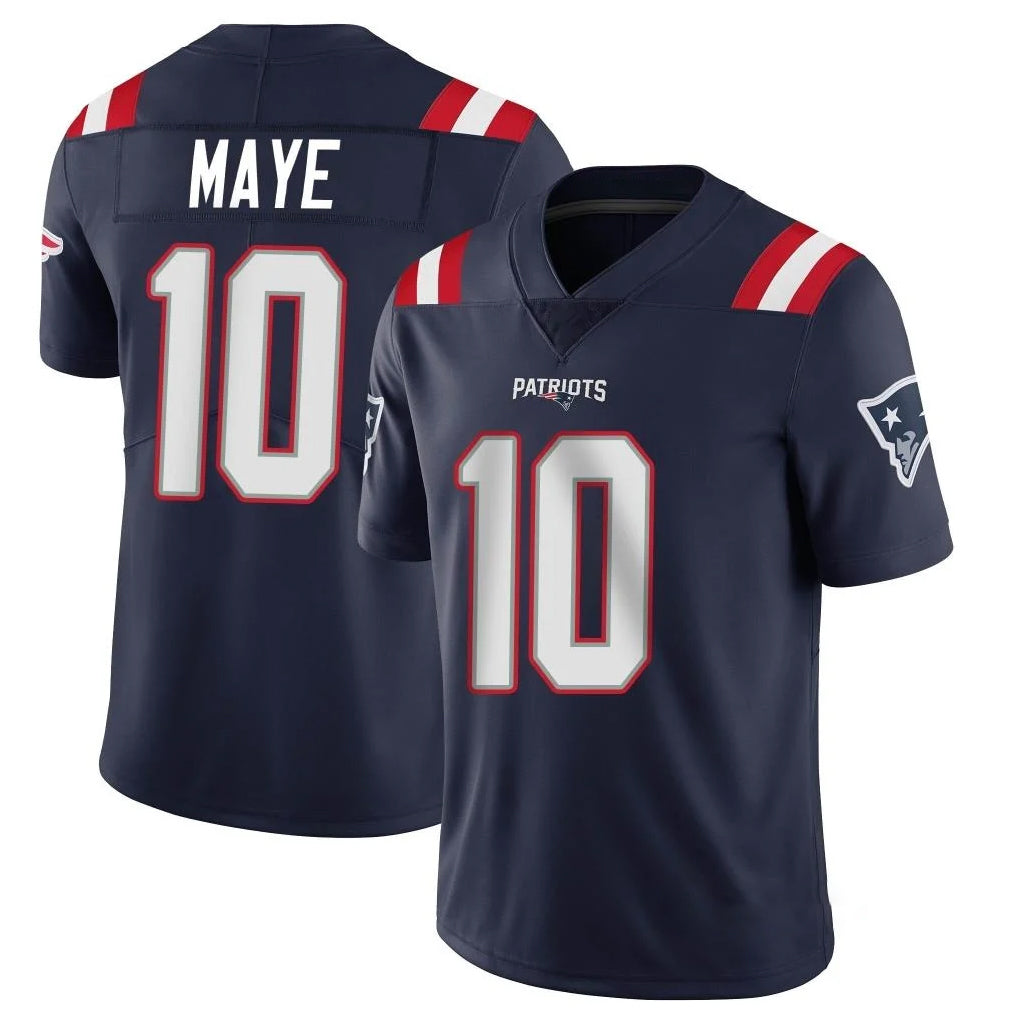 Kdoa NE.Patriots #10 Drake Maye Player Navy Vapor Untouchable Home Game Stitched Jerseys