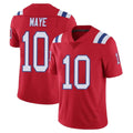 Kdoa NE.Patriots #10 Drake Maye Player Red Vapor Untouchable Home Game Stitched Jerseys