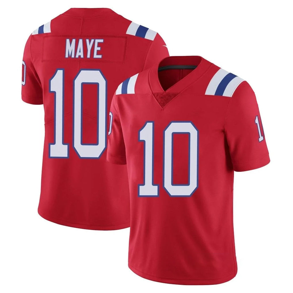 Kdoa NE.Patriots #10 Drake Maye Player Red Vapor Untouchable Home Game Stitched Jerseys