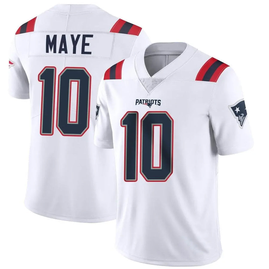 Kdoa NE.Patriots #10 Drake Maye Player White Vapor Limited Stitched Jerseys