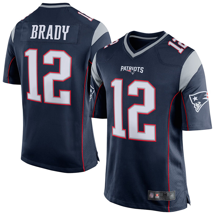 Kdoa NE.Patriots #12 Tom Brady Player Navy Blue Game Stitched Jerseys