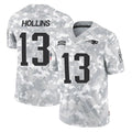 Kdoa NE.Patriots #13 Mack Hollins Player Arctic Camo Salute To Service Limited Game Stitched Jerseys