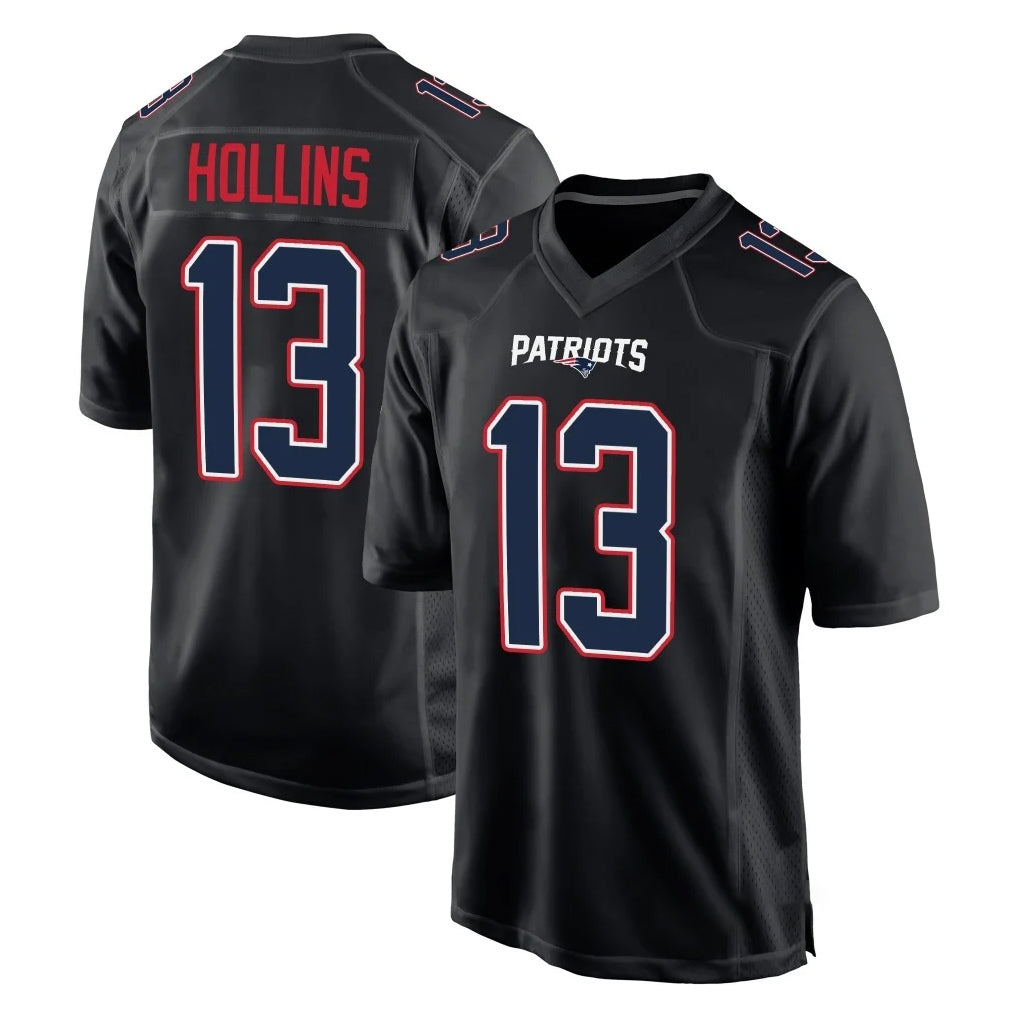 Kdoa NE.Patriots #13 Mack Hollins Player Carbon Fashion Limited Home Game Stitched Jerseys