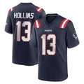Kdoa NE.Patriots #13 Mack Hollins Player Navy Home Game Stitched Jerseys