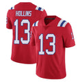 Kdoa NE.Patriots #13 Mack Hollins Player Red Limited Vapor F.U.S.E. Home Game Stitched Jerseys