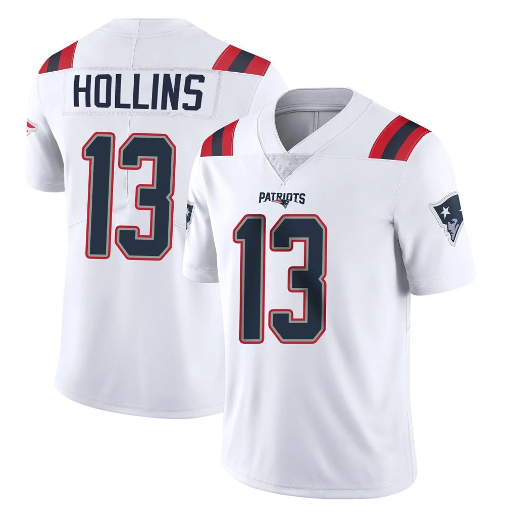 Kdoa NE.Patriots #13 Mack Hollins Player White Vapor Untouchable Home Game Stitched Jerseys