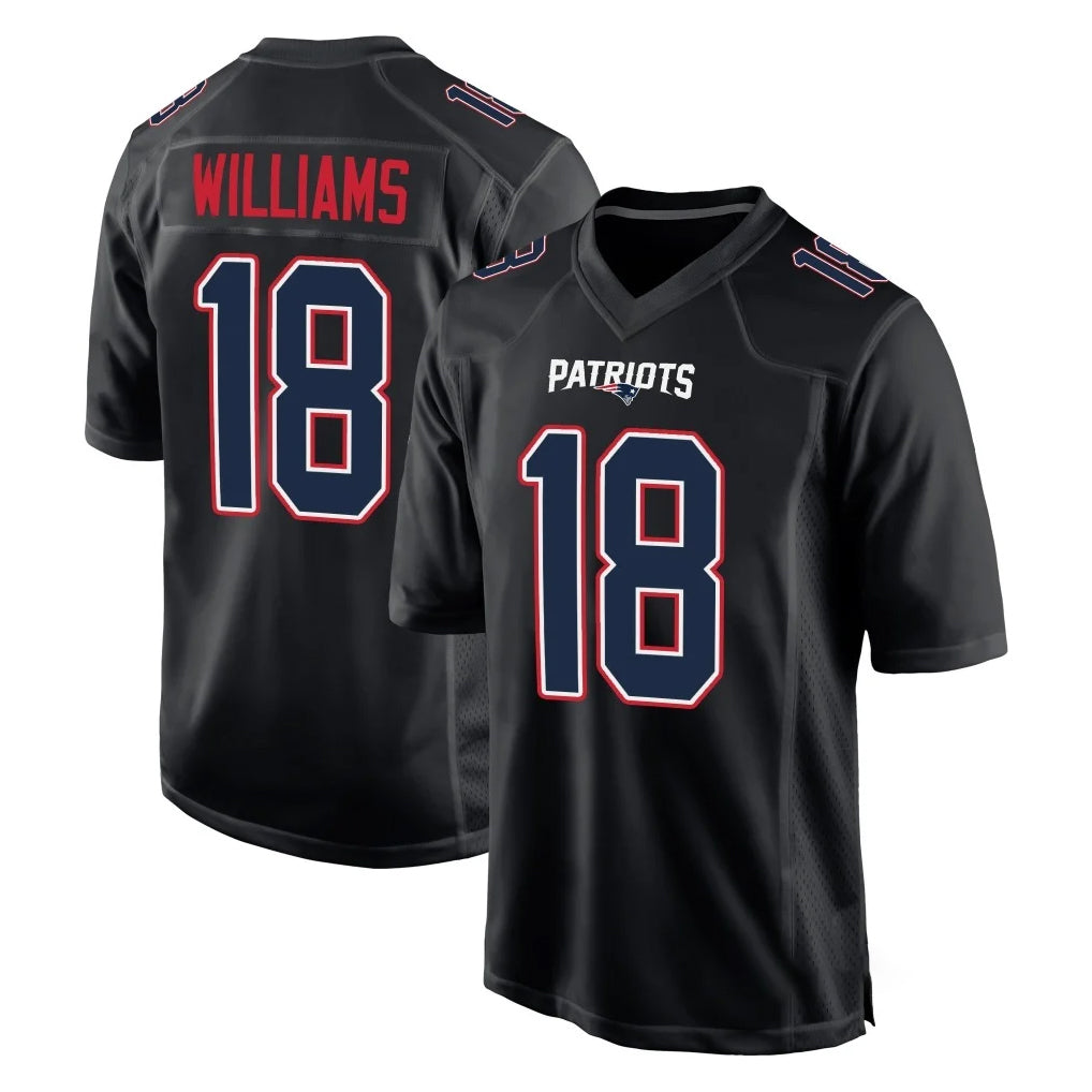 Kdoa NE.Patriots #18 Kyle Williams Player Carbon Fashion Limited Home Game Stitched Jerseys
