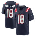 Kdoa NE.Patriots #18 Kyle Williams Player Navy Home Game Stitched Jerseys