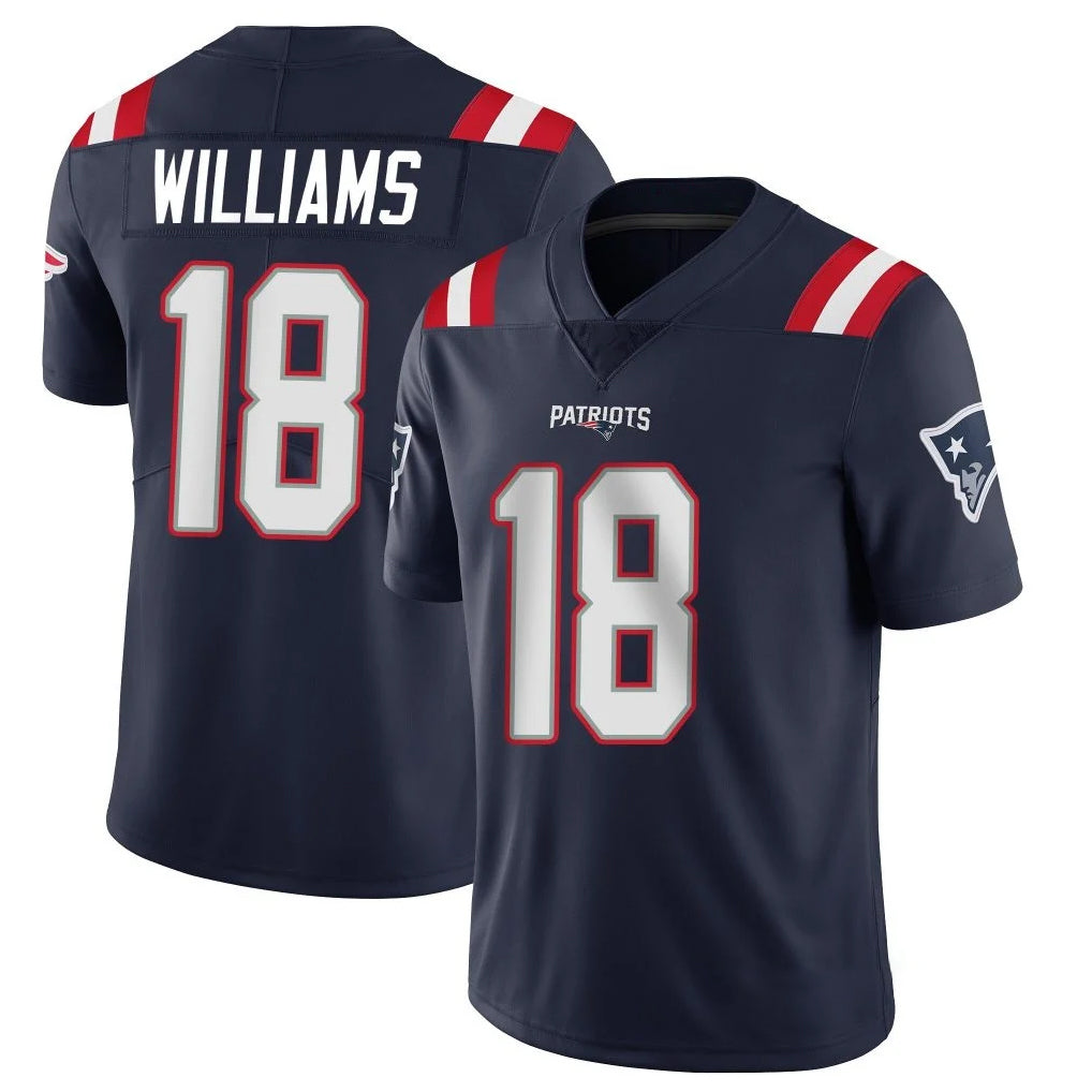 Kdoa NE.Patriots #18 Kyle Williams Player Navy Vapor Untouchable Home Game Stitched Jerseys