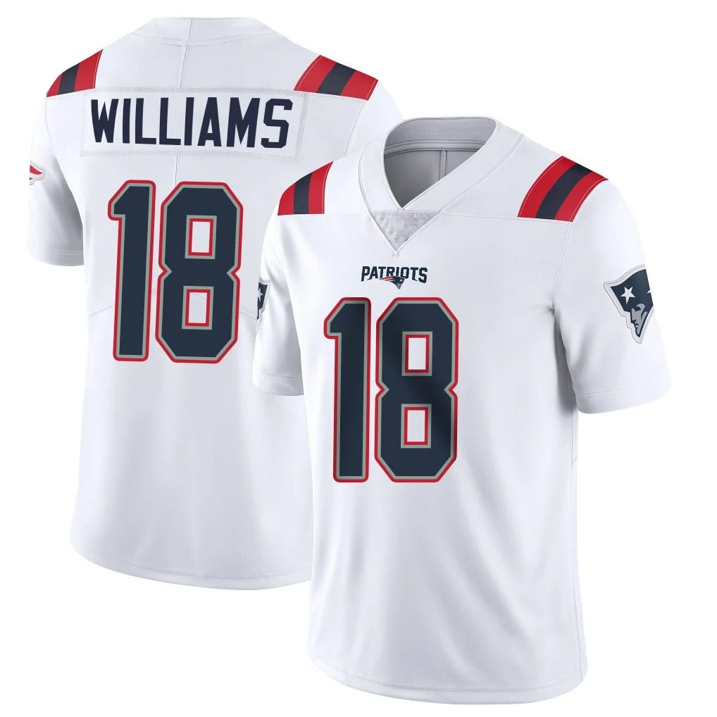 Kdoa NE.Patriots #18 Kyle Williams Player White Vapor Untouchable Home Game Stitched Jerseys