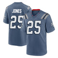 Kdoa NE.Patriots #25 Marcus Jones Player Blue Rivalries Collection Home Game Stitched Jerseys