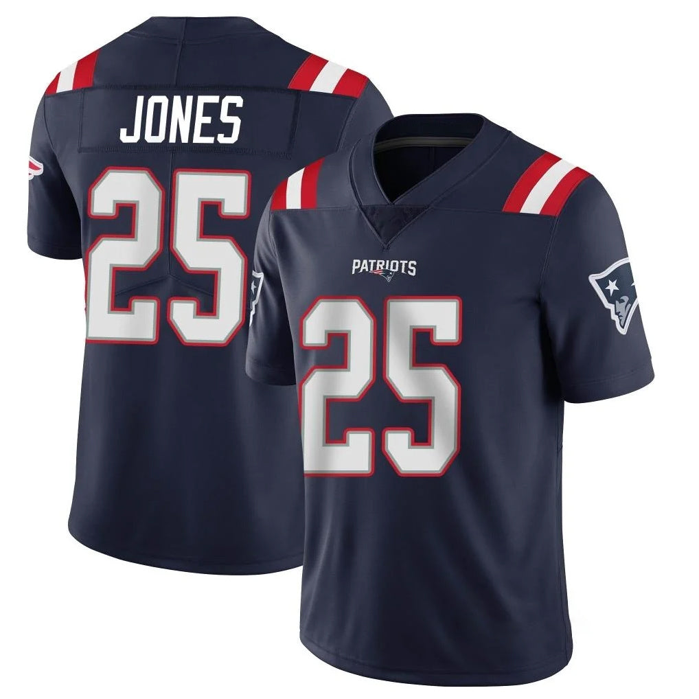 Kdoa NE.Patriots #25 Marcus Jones Player Navy Vapor Untouchable Home Game Stitched Jerseys