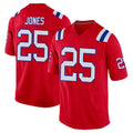 Kdoa NE.Patriots #25 Marcus Jones Player Red Home Game Stitched Jerseys