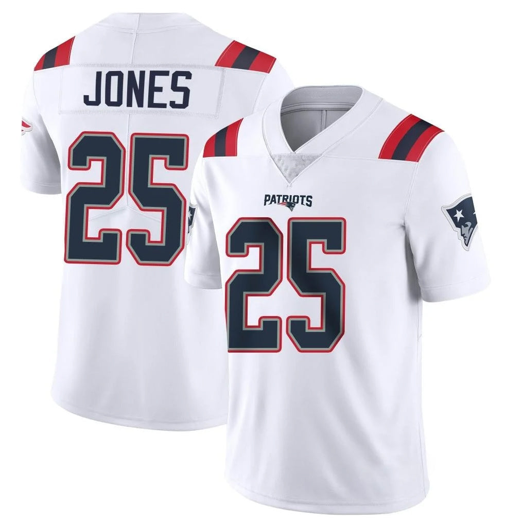 Kdoa NE.Patriots #25 Marcus Jones Player White Vapor Untouchable Home Game Stitched Jerseys