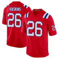 Kdoa NE.Patriots #26 Hassan Haskins Player Red Home Game Stitched Jerseys