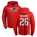 Kdoa NE.Patriots #26 Hassan Haskins Player Red LOGO Pullover Hoodies Home Game Stitched Jerseys