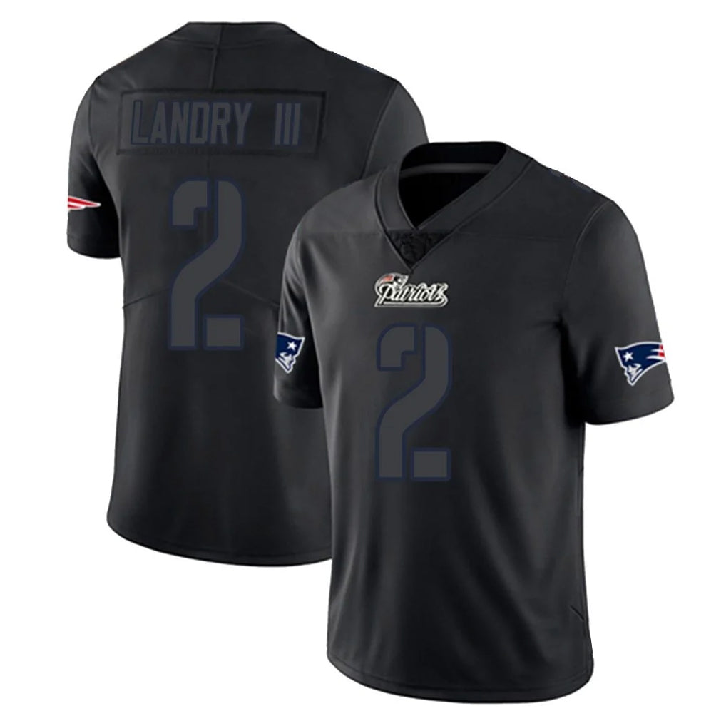 Kdoa NE.Patriots #2 Harold Landry III Player Black Impact LImited Home Game Stitched Jerseys