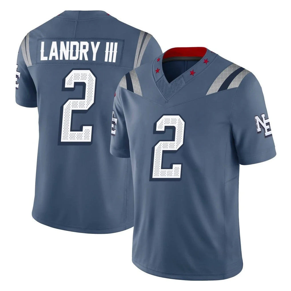 Kdoa NE.Patriots #2 Harold Landry III Player Blue Limited Rivalries Collection Home Game Stitched Jerseys
