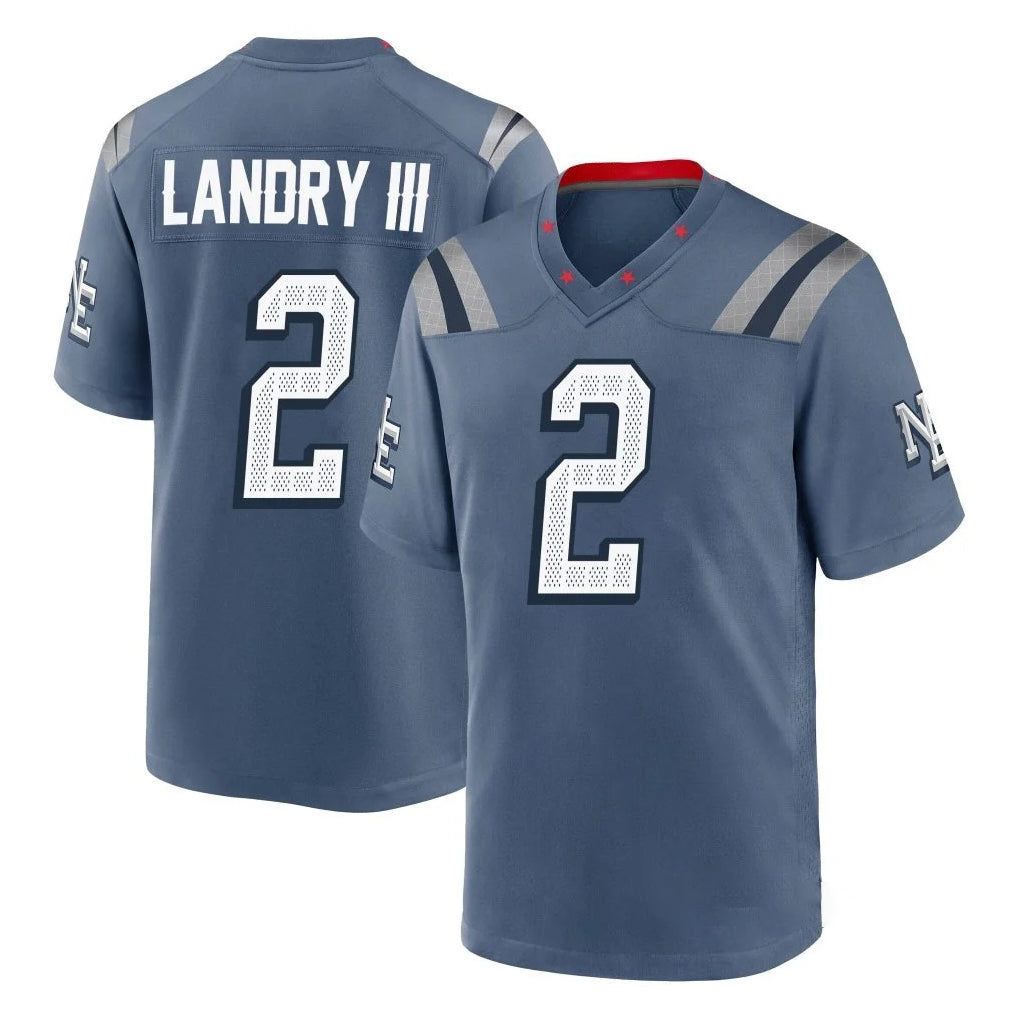 Kdoa NE.Patriots #2 Harold Landry III Player Blue Rivalries Collection Home Game Stitched Jerseys