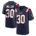 Kdoa NE.Patriots #30 Jam Miller Player Navy Home Game Stitched Jerseys