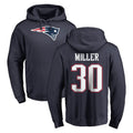 Kdoa NE.Patriots #30 Jam Miller Player Navy LOGO Pullover Hoodies Home Game Stitched Jerseys
