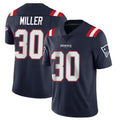 Kdoa NE.Patriots #30 Jam Miller Player Navy Vapor Untouchable Home Game Stitched Jerseys