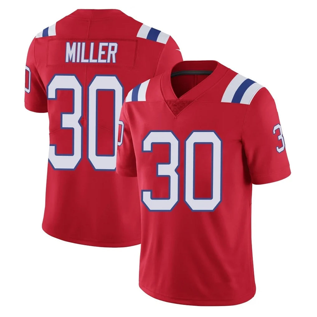 Kdoa NE.Patriots #30 Jam Miller Player Red Vapor Untouchable Home Game Stitched Jerseys