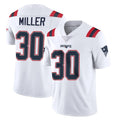 Kdoa NE.Patriots #30 Jam Miller Player White Vapor Untouchable Home Game Stitched Jerseys