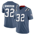 Kdoa NE.Patriots #32 TreVeyon Henderson Player Blue Limited Rivalries Collection Home Game Stitched Jerseys
