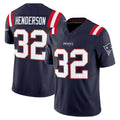 Kdoa NE.Patriots #32 TreVeyon Henderson Player Navy Limited Vapor F.U.S.E. Home Game Stitched Jerseys