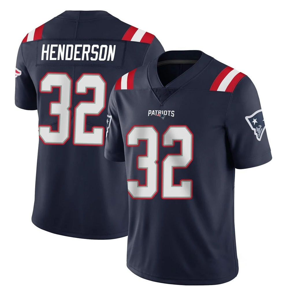 Kdoa NE.Patriots #32 TreVeyon Henderson Player Navy Vapor Untouchable Home Game Stitched Jerseys